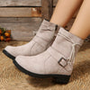 Bottines en daim - chaussures tendance pour femmes