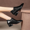 Bottines femme - élégantes bottines en cuir avec zip latéral