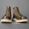 Bottines hautes en cuir - bottines en cuir pour femmes