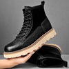 Bottines hautes en cuir - bottines en cuir pour femmes
