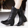 Bottines noires - chaussures à talons élégantes pour l'hiver