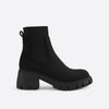 Bottines - panneau tricoté avec talon bloc pour femmes