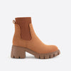 Bottines - panneau tricoté avec talon bloc pour femmes