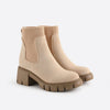 Bottines - panneau tricoté avec talon bloc pour femmes