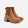 Bottines - panneau tricoté avec talon bloc pour femmes