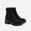 Bottines - panneau tricoté avec talon bloc pour femmes