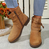 Bottines tendance - boots d'hiver stylées pour femmes avec zip