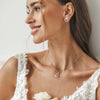 Boucles d'oreilles créoles en fleurs - bijoux en argent délicats pour femmes
