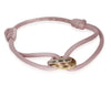 Bracelet élégance trinity - bracelet raffiné pour femmes avec accents dorés et argentés