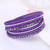 Bracelet en strass wrap - accessoire multi-couches pour femmes