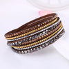 Bracelet en strass wrap - accessoire multi-couches pour femmes