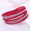 Bracelet en strass wrap - accessoire multi-couches pour femmes