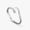 Bracelet serpent - élégant jonc en argent pour femmes