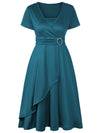 Robe portefeuille - robe formelle sophistiquée avec détails en strass
