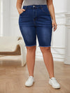Shorts en denim pour femmes - bermudas taille haute au look décontracté, polyvalents pour les sorties estivales