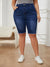 Shorts en denim pour femmes - bermudas taille haute au look décontracté, polyvalents pour les sorties estivales