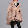 Cape en fausse fourrure - élégant wrap pour femme