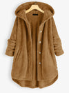 Cardigan à capuche en polaire - manteau d'hiver chaleureux pour femmes