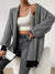 Cardigan à motif géométrique - gilet ouvert noir pour femmes