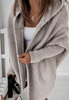 Cardigan chunky en maille - tricot oversize pour femmes