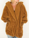 Cardigan en fausse fourrure - veste oversize pour femmes
