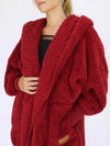Cardigan en fausse fourrure - veste oversize pour femmes