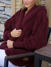 Cardigan en fausse fourrure - veste oversize pour femmes