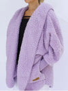 Cardigan en fausse fourrure - veste oversize pour femmes