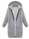 Cardigan long à capuche pour femme - mode décontractée élégante