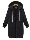 Cardigan long à capuche pour femme - mode décontractée élégante