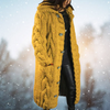 Cardigan long en tricot - manteau en maille cablée pour femmes