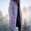 Cardigan long en tricot - manteau en maille cablée pour femmes