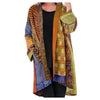 Cardigan style kimono - couverture féminine à motifs vibrants
