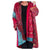 Cardigan style kimono - couverture féminine à motifs vibrants
