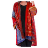 Cardigan style kimono - couverture féminine à motifs vibrants