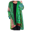 Cardigan style kimono - couverture féminine à motifs vibrants