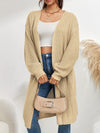 Cardigan tricoté - élégant pull long pour femmes