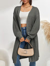 Cardigan tricoté - élégant pull long pour femmes