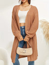 Cardigan tricoté - élégant pull long pour femmes