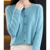 Cardigan tricoté pour femmes - pull bouton en laine mérinos douce