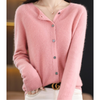Cardigan tricoté pour femmes - pull bouton en laine mérinos douce