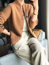 Cardigan tricoté pour femmes - style élégant avec texture et boutons