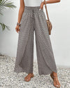 Pantalon large femme imprimé géométrique - un essentielle décontractée pour un style au quotidien