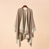 Châle réversible - élégant wrap bicolore pour femmes