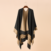 Châle réversible - élégant wrap bicolore pour femmes