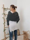 Châle tricoté - élégant wrap pour femme