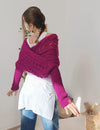 Châle tricoté - élégant wrap pour femme