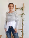 Châle tricoté - élégant wrap pour femme