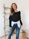 Châle tricoté - élégant wrap pour femme