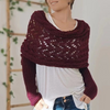 Châle tricoté - élégant wrap pour femme